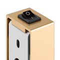 Косметическое зеркало Keuco iLook_move, подсветка, круглое, выключатель, увеличение х5, латунь шлифованная 17612 259004