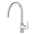 Смеситель для кухни Grohe BauEdge, с вытяжным изливом, хром 30536000