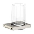 Держатель стакана Keuco Edition 11, в комплекте с хрустальным стаканом, никель шлифованный 11150 059000
