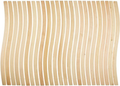 Коврик деревянный для ванной комнаты 60x80см Kleine Wolke WAVE 5052 202 646