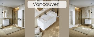 Тумба с умывальником Aqwella Vancouver 70см, подвесная, с одним ящиком, белый матовый VAN01071+4610119205249