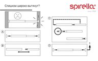 Карниз для ванной Spirella Magic, 125-220см, телескопический, хром 1014625