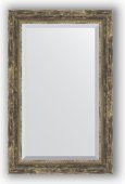 Зеркало Evoform Exclusive 530x830 с фацетом, в багетной раме 70мм, старое дерево с плетением BY 3408