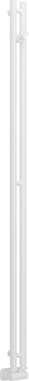 Полотенцесушитель водяной Сунержа Нюанс EU50+, 1545x50, белый матовый 30-0212-1545