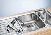 Смеситель кухонный для установки перед окном с выдвижным изливом, хром Blanco Elipso-S-F II 514911
