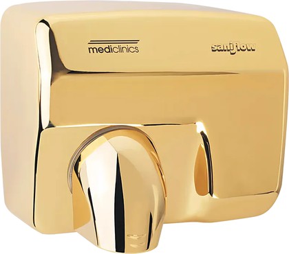 Сушилка для рук Mediclinics Saniflow, сенсор, высокий трафик, золото E88AO