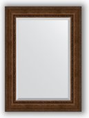 Зеркало Evoform Exclusive 820x1120 с фацетом, в багетной раме 120мм, состаренная бронза с орнаментом BY 3481
