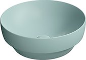 Раковина GSI Pura d400, накладная или частично встроенная, без перелива, ghiaccio matte 884615