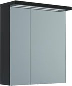 Шкаф зеркальный подвесной со светильником, 2 двери 60x23x73см Verona Viva VA602
