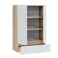 Шкаф Санта Марс 600x900x300, подвесной, 1 ящик, янтарь, белый 700413