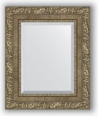 Зеркало Evoform Exclusive 450x550 с фацетом, в багетной раме 85мм, виньетка античная латунь BY 3359