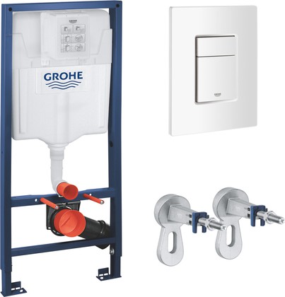 Инсталляция для унитаза Grohe Rapid SL 3в1, с клавишей Skate Cosmopolitan, альпин-белый 38772SH0