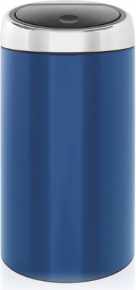 Ведро для мусора 45л синее Brabantia Touch Bin 424489