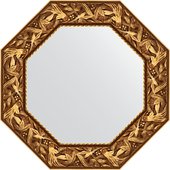 Зеркало Evoform Octagon 630x630 в багетной раме 99мм, византия золото BY 7370