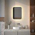 Зеркало с окантовкой Defesto Aura 50x70, LED подсветка, без выключателя, тёплый белый свет DF 2974
