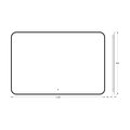 Зеркало с окантовкой Defesto Aura 120x80, LED подсветка, ИК-выключатель, тёплый белый свет DF 2980RH
