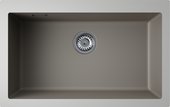 Кухонная мойка Omoikiri Omishima 76-U DG Matt Natceramic, подстольный монтаж, dust grey матовый 4997571