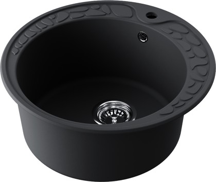 Кухонная мойка Omoikiri Tovada 51-BL, без крыла, чёрный 4993369