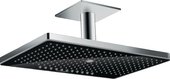 Верхний душ Hansgrohe Rainmaker Select 460 3jet, потолочный кронштейн, чёрный-хром 24006600