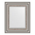 Зеркало Evoform Exclusive 460x560 с фацетом, в багетной раме 88мм, римское серебро BY 1369