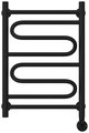 Полотенцесушитель электрический Стилье Формат 22, 600x400, правый, чёрный матовый 31522-6040