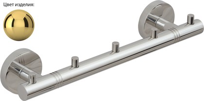 Вешалка для полотенец Сунержа Каньон, 5 крючков, золото 03-3000-1005