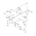 Смеситель для ванны и душа Kludi Decus, белый матовый 546915375