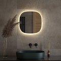 Зеркало Defesto Opti 50x50, LED подсветка, без выключателя, нейтральный белый свет DF 2848