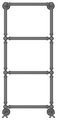 Полотенцесушитель водяной Сунержа Ренессанс 1304 960x400, графит 012-0280-9640