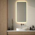 Зеркало с матированием и LED-подсветкой Defesto, 34W, 60x120см, ИК-выключатель, тёплый белый свет DF 3818R