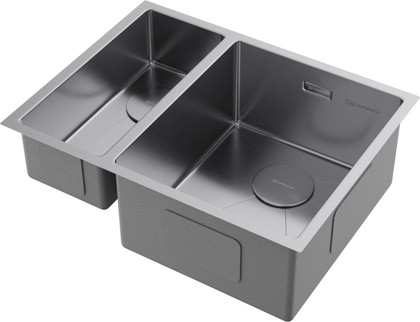 Кухонная мойка Omoikiri Taki 58-2-U/IF-IN-R, две чаши, правая, матовая сталь 4993767