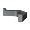 Крючок для полотенца Keuco Edition 11, двойной, чёрный хром шлифованный 11115 130000