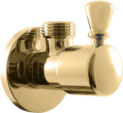 Угловой вентиль RAV Slezak Retro, 1/2"x3/8", керамический, золото RV0138Z