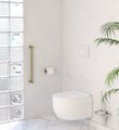 Поручень Сунержа прямой d28мм, 500, матовое золото 032-3012-0500