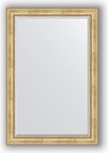 Зеркало Evoform Exclusive 1220x1820 с фацетом, в багетной раме 120мм, состаренное серебро с орнаментом BY 3636