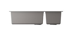 Кухонная мойка Omoikiri Tedori 86-2-LB-GR, две чаши, Tetogranit, серый 4993573