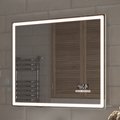 Зеркало Vigo Geometry Media Voice 800x700 LED-подсветка, подогрев, голосовое управление, Bluetooth, дата, время 048