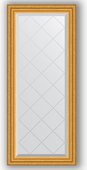 Зеркало Evoform Exclusive-G 520x1220 с гравировкой, в багетной раме 67мм, состаренное золото BY 4044
