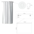 Занавеска для душа Bemeta 240x180, полиэтилен, белый 153653036