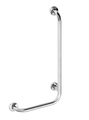 Поручень для душа Bemeta Help 890, настенный, правый, с крышками, полированная сталь 301122041