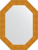 Зеркало Evoform Polygon 660x860 в багетной раме 90мм, чеканка золотая BY 7183