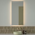 Зеркало с фацетом Defesto Glow 60x120, LED подсветка, сенсорный выключатель, тёплый белый свет DF 2518S