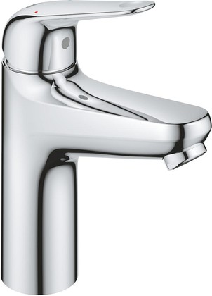 Смеситель для раковины Grohe Euroeco, размер M, нажимной донный клапан, хром 24267001