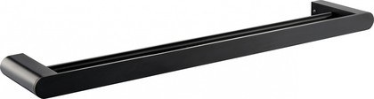 Полотенцедержатель двойной Wonzon & Woghand Carbon, чёрный матовый WW-7711
