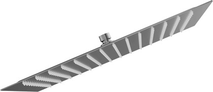 Верхний душ AQUAme Savona квадратный 400x400мм, нержавеющая сталь, gun metal AQM8608GM