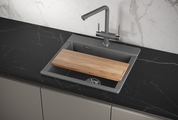 Кухонная мойка Granula Estetica ES-5201, 520x500, кварц, Графит 5201, ГРАФИТ