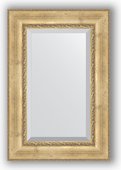 Зеркало Evoform Exclusive 620x920 с фацетом, в багетной раме 120мм, состаренное серебро с орнаментом BY 3428