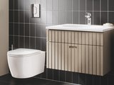 Подвесной унитаз Grohe Bau Ceramic безободковый, быстросъёмное сиденье с микролифтом, альпин-белый 103860SH00
