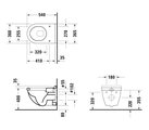 Duravit STARCK III Унитаз подвесной, длина 540мм, артикул 2200090000
