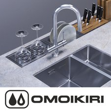 Смесители для кухни японской торговой марки OMOIKIRI (Japan)